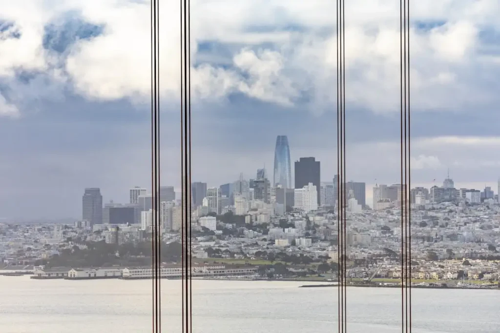 Bright city skyline representing global business growth