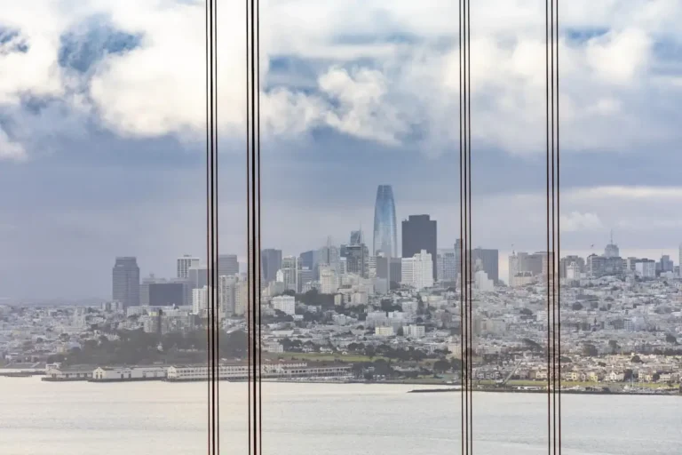 Bright city skyline representing global business growth